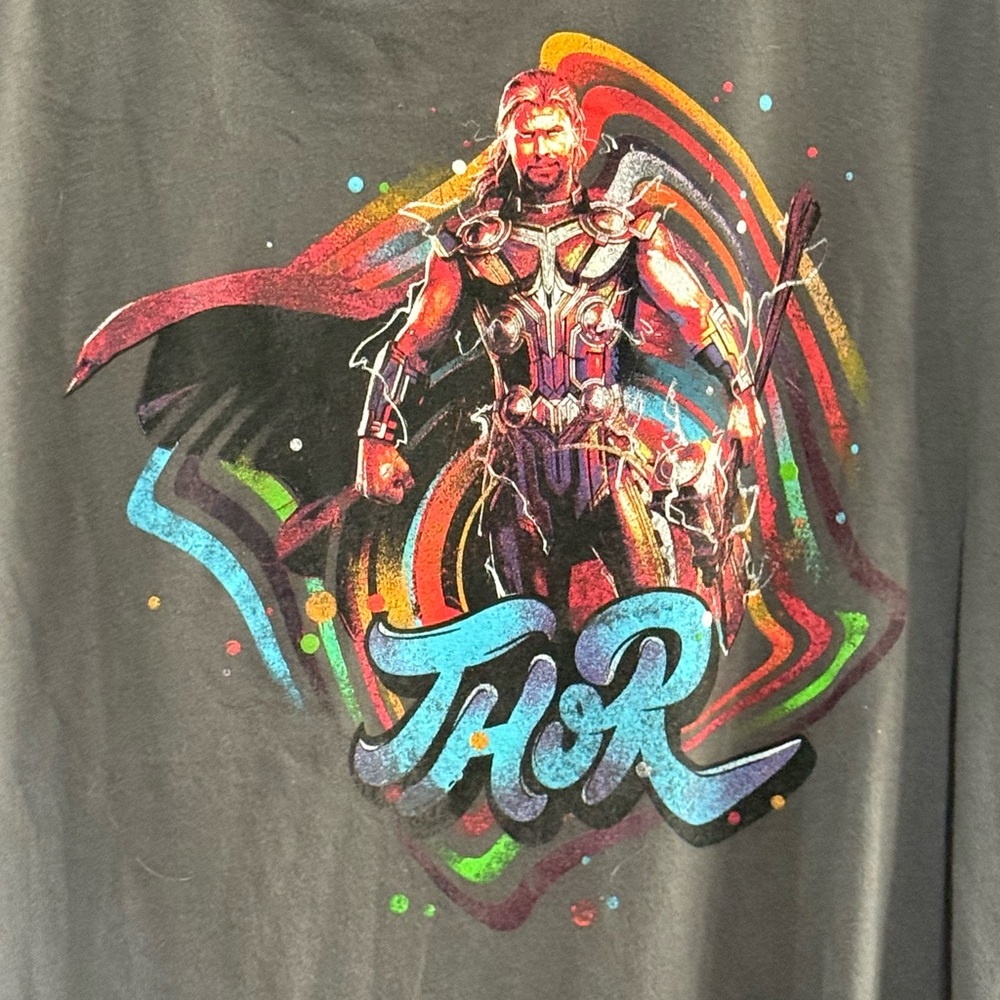 Marvel Thor Love and Thunder Gray T-Shirt